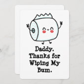 Grappige eerste Vaderdag Kaart uit Baby (Voorkant / Achterkant)