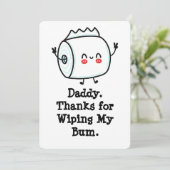 Grappige eerste Vaderdag Kaart uit Baby (Staand voorkant)