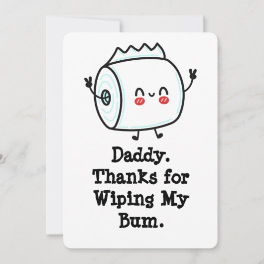 Grappige eerste Vaderdag Kaart uit Baby (Voorkant)