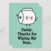Grappige eerste Vaderdag Kaart uit Baby (Voorkant / Achterkant)