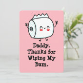 Grappige eerste Vaderdag Kaart uit Baby (Staand voorkant)