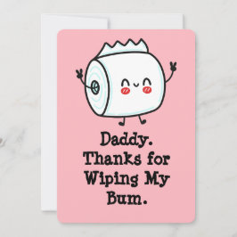 Grappige eerste Vaderdag Kaart uit Baby