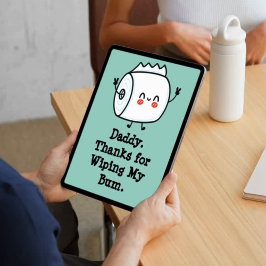 Grappige eerste Vaderdag Kaart uit Baby