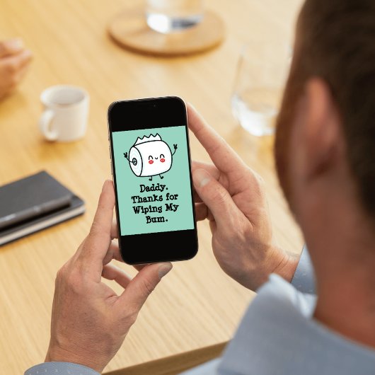 Grappige eerste Vaderdag Kaart uit Baby