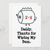 Grappige eerste Vaderdag Kaart uit Baby (Voorkant / Achterkant)