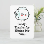 Grappige eerste Vaderdag Kaart uit Baby (Staand voorkant)