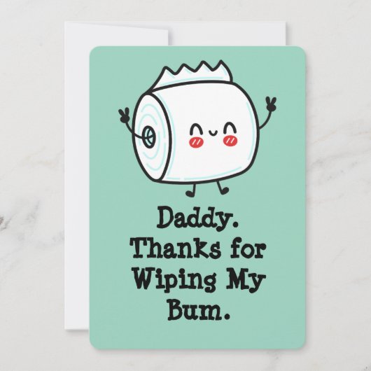Grappige eerste Vaderdag Kaart uit Baby (Voorkant)