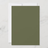 Grappige Eerste Verjaardag Militaire Groene Camouf Kaart (Achterkant)