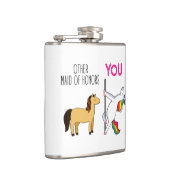 Grappige Eervoluwedstrijd Voorstel, Lief Eenhoorn Heupfles (Rechts)