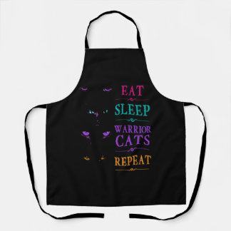 Grappige Eet Slaap Krijger Katten Herhaal Grappige Schort