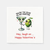 Grappige Eet Valentijn Dag Servetten Aangepaste Na (Voorkant)