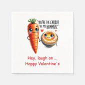 Grappige Eetbare Persoonlijke Valentijnsdag Servet (Voorkant)