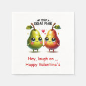 Grappige Eetwaren Persoonlijke Beste Valentijn Ser Servet (Voorkant)