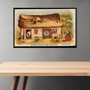 Grappige efemere kachel kunst advertentie perfect poster