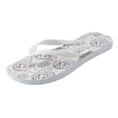 Grappige egel. Cool beeld- en tekstpatroon Teenslippers (Schuin)