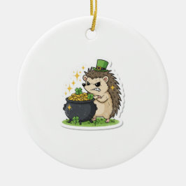 Grappige Egel Feestverstoorder St. Patrick's Dag Keramisch Ornament