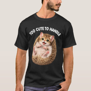 Grappige Egel Kat Schattig Dier Meme Liefhebber T-shirt