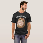 Grappige Egel Kat Schattig Dier Meme Liefhebber T-shirt (Voorkant volledig)