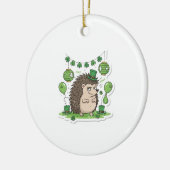 Grappige egel "Prik" Feestje Retro St.Patrick's Da Keramisch Ornament (Links)