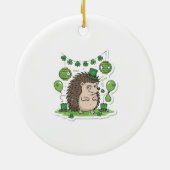 Grappige egel "Prik" Feestje Retro St.Patrick's Da Keramisch Ornament (Achterkant)