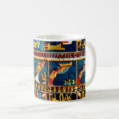 Grappige egyptie hiërogliefen koffie Mok sets (Voorkant rechts)