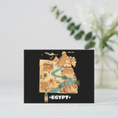 Grappige Egyptische kaart Egyptische sfeer (Staand voorkant)