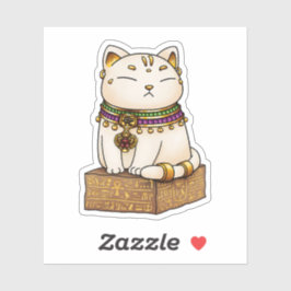 Grappige Egyptische kat God Bastet Sticker