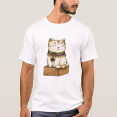 Grappige Egyptische kat God Bastet T-shirt (Voorkant)