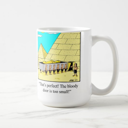 Grappige Egyptische piramide Mok (Rechts)