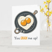 Grappige ei citeren liefde kaart (Gele Bloem)