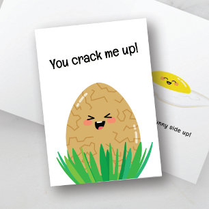 Grappige Ei Woorden Card   Je laat me barsten van  Feestdagen Kaart