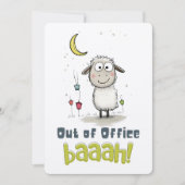 Grappige Eid Schaap: Buiten kantoor BAAAH! Kaart (Voorkant)