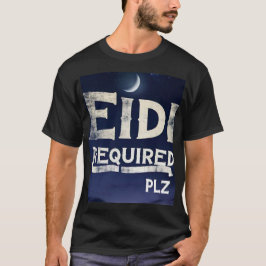 Grappige Eidi vereist Eid Mubarak T-shirt