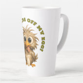 Grappige Eierbewaker Latte Mok (Rechterhoek)