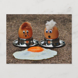 Grappige eieren briefkaart