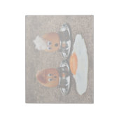 Grappige eieren notitieblok (Linkerzijde)