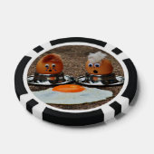Grappige eieren poker chips (Enkel)