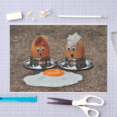 Grappige eieren tissuepapier (Craft)