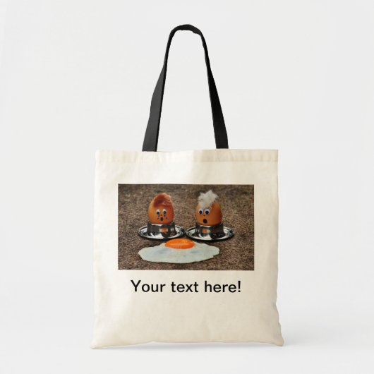 Grappige eieren tote bag (Voorkant)