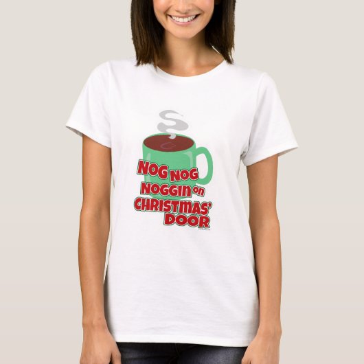Grappige eierpunch liefde Schattigee kerst Drink T-shirt (Voorkant)