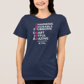 Grappige eigenaar van katten Custom Tri-Blend Shirt (Voorkant)