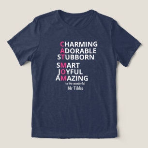 Grappige eigenaar van katten Custom  Tri-Blend Shirt