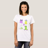 Grappige eigenaardige “Blijf vreemd”  T-shirt (Voorkant volledig)