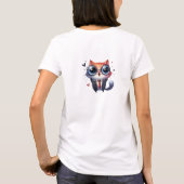 Grappige eigenzinnige baas kat t-shirt (Achterkant)