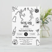 Grappige eigenzinnige grillige hand getrokken Hall Kaart (Staand voorkant)