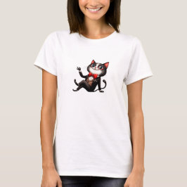 Grappige eigenzinnige kat t-shirt