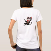 Grappige eigenzinnige kat t-shirt (Achterkant)
