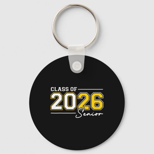 Grappige eindexamenjaar 2026 afstudeerklas van 202 sleutelhanger (Voorkant)