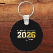 Grappige eindexamenjaar 2026 afstudeerklas van 202 sleutelhanger (Voorkant)
