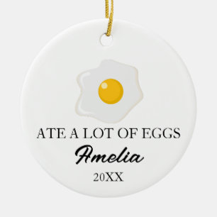Grappige Eipadeaus, Op Maat Gemaakte Eierliefhebbe Keramisch Ornament